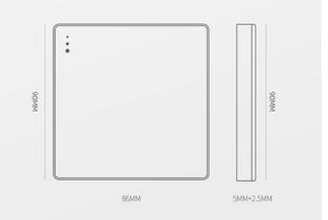 Universal Tempered Glass Switch with Utility Box With Led Lights