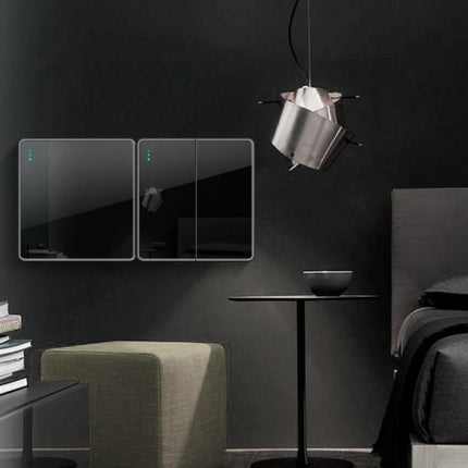 Universal Tempered Glass Switch with Utility Box With Led Lights