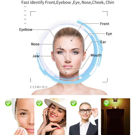 Fully Automatic Face Recognition Smart Digital Door Lock with Fingerprint Rosegold Door Knob