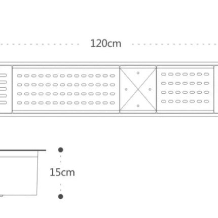 Bar Plate Rack Built In Tabletop Stainless Steel Kitchen Accessories