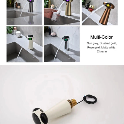 Smart AI Voice Control Luxury Faucet for Bathroom Basin