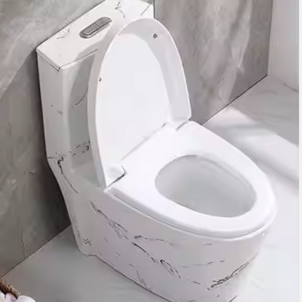 Marmor-Toilettenschüssel, Porzellan, galvanisiert, hochwertige, moderne Ausführung