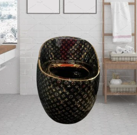 Black and Gold Luxury Modern Style LV Inspired