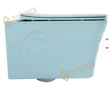 Load image into Gallery viewer, Modern Porcelain Wall-Hung Toilet | Wall-Mounted WC with Flush Tank
