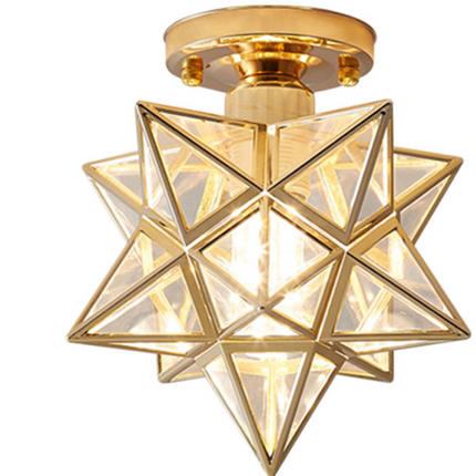 Ceiling Lamp Five-pointed Star Ceiling Light Hallway Aisle Balcony Small Lamps Iron Art Lamp Chandeliers