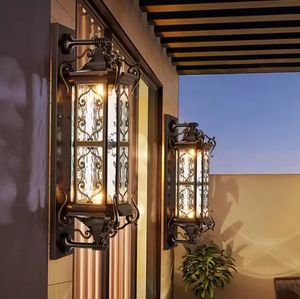 European Style Retro Wall Lamp Waterproof Garden Street Patio