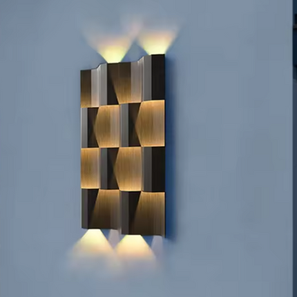 Moderne LED-Außenwandleuchte aus Aluminium, wasserdicht, mit Edelstahlfuß