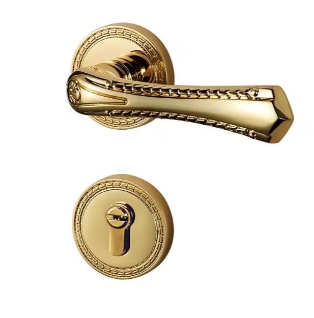 Full Copper French Bedroom Interior Door Lock