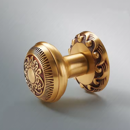 Copper Gold Knob European Spherical Bedroom Door Knob Lock