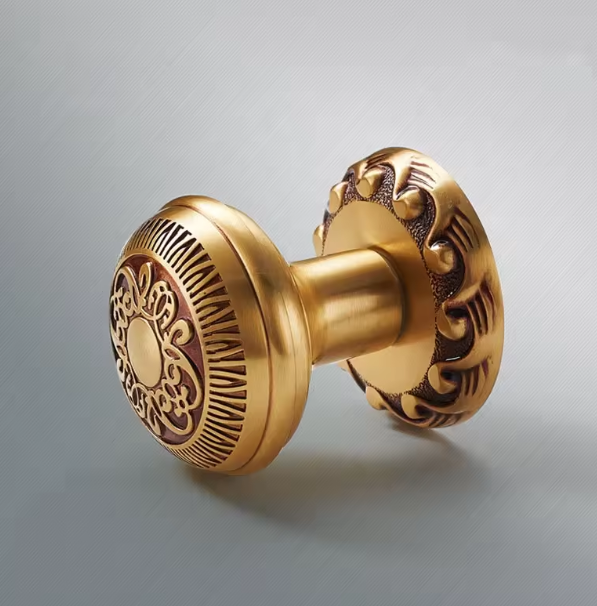 Copper Gold Knob European Spherical Bedroom Door Knob Lock