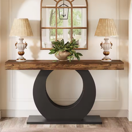 Italian Style Modern Light Luxury Console Table – High-End Entryway and Living Room Furniture