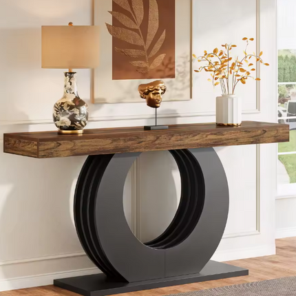 Italian Style Modern Light Luxury Console Table – High-End Entryway and Living Room Furniture