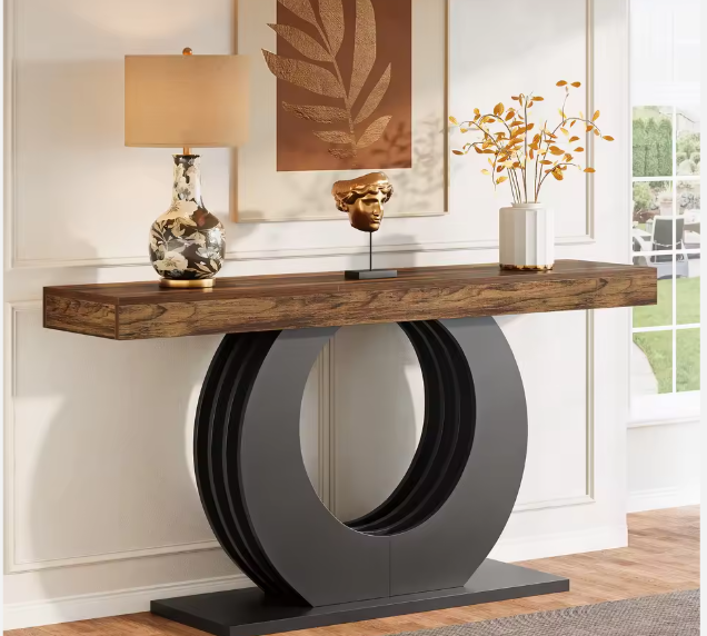 Italian Style Modern Light Luxury Console Table – High-End Entryway and Living Room Furniture