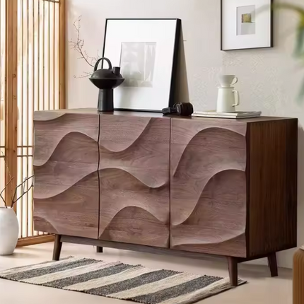 Elegant Retro Solid Wood Entrance Sideboard Cabinet Console Table