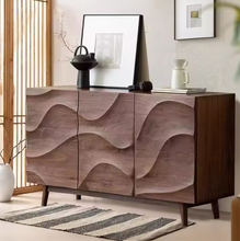 Load image into Gallery viewer, Elegant Retro Solid Wood Entrance Sideboard Cabinet Console Table
