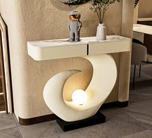 Lade das Bild in den Galerie-Viewer, Half Moon Console Table Modern Style Edition
