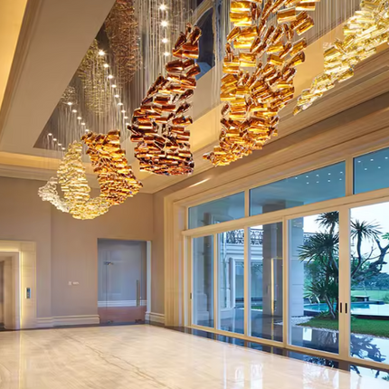 Nordic Style Custom Stainless Steel Luxury LED Chandelier