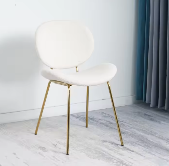Luxury Nordic Velvet Dining Chair with 304 Stainless Steel Frame
