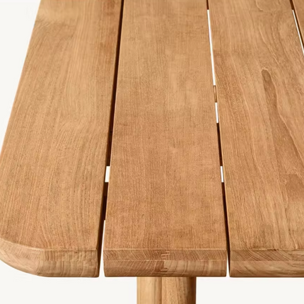 Luxury Outdoor Solid Teak Wood Dining Table – Garden & Patio Rectangle Table
