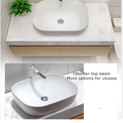 Modern Solid Wood Bathroom Vanity Cabinet Wall-Mounted Basin & Smart Mirror-(Customize Size & Materials) Contact us for Price