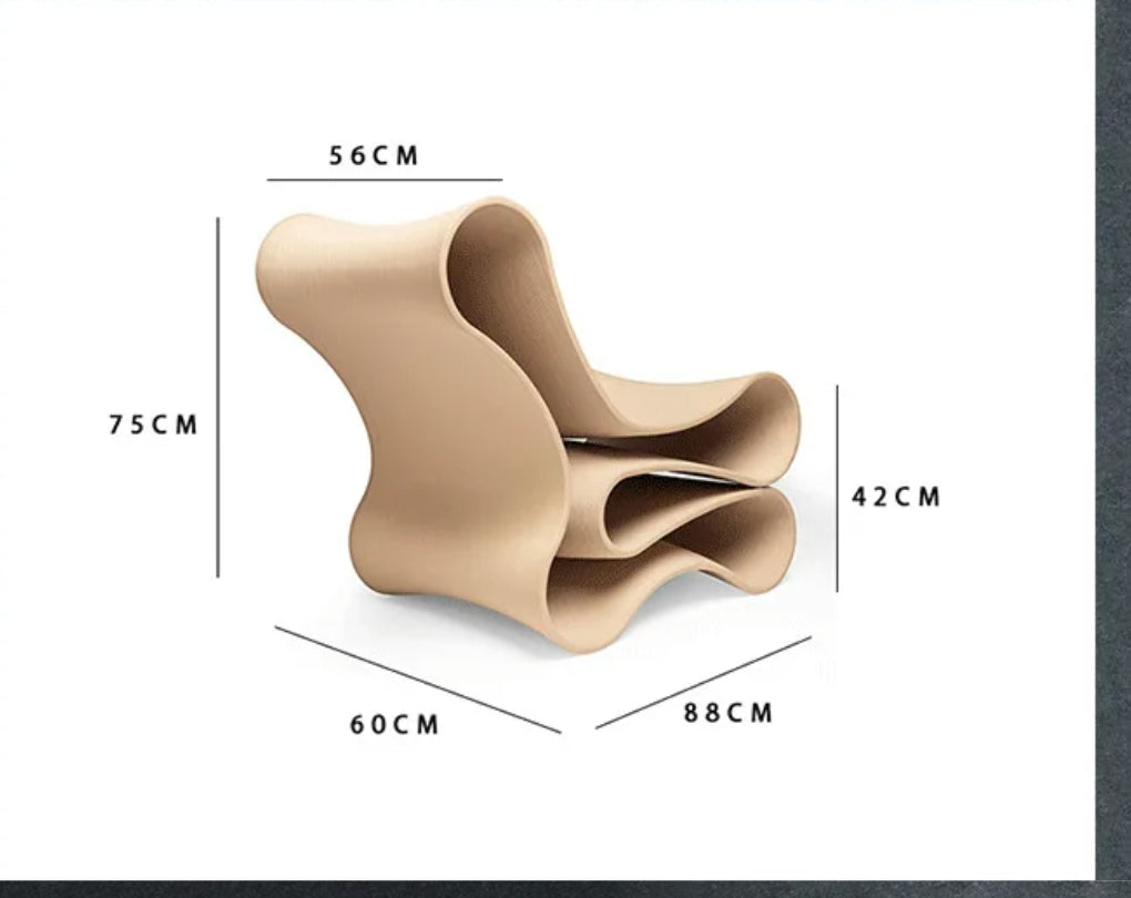 Nordic Design Modern Special-Shaped Chair Design Fiberglass Art Accent Chair