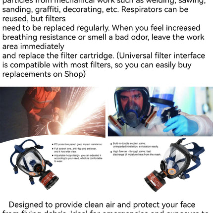6800 Respiratory Gas Mask Portection Anti Nuclear Radiation Mask