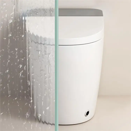 White cylindrical device with a transparent plastic cover on a light beige background