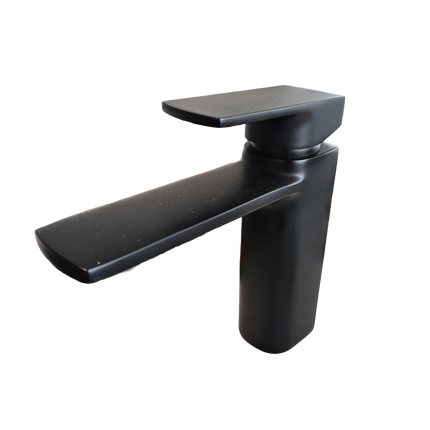 Single-Handle Brass Deck Mount Ceramic Valve Soft Anti-splash Hot Cold Mixer Basin Faucet