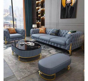 PU Leather Living Room Sofa Set