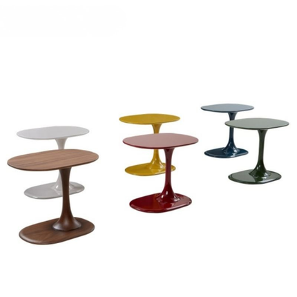 Stylish Design Modern Portable Walnut Yellow Green Color Coffee Table for Living Room