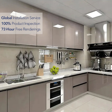 Indoor Lacquer Modern Small Kitchen Set White Glossy Kitchen Designs Cabinet
