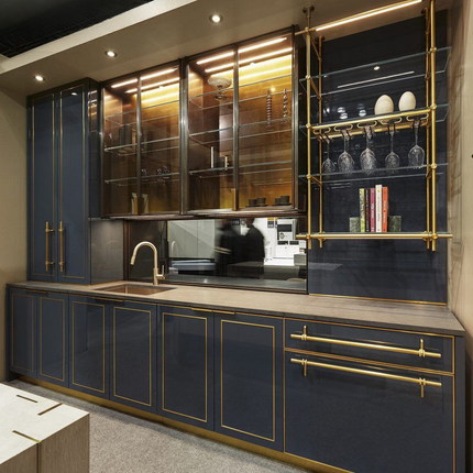 Indoor Lacquer Modern Small Kitchen Set White Glossy Kitchen Designs Cabinet