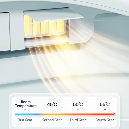 Air conditioning vent with temperature display and control panel