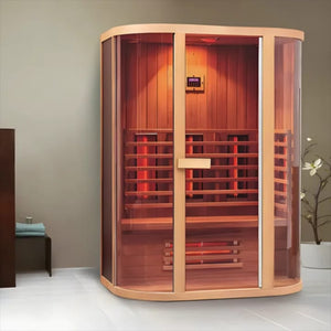 2 Person Traditional Sauna Red Cedar Indoor Infrared Wood Sauna Room(PRE-ORDER)