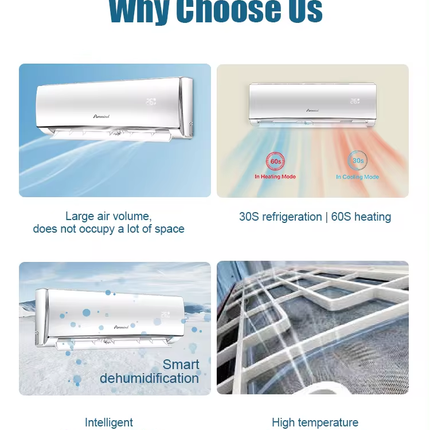 Puremind Famous Brand Supplier R410A 12kW 2.5 hp Split Air Conditioner Cooling Heating