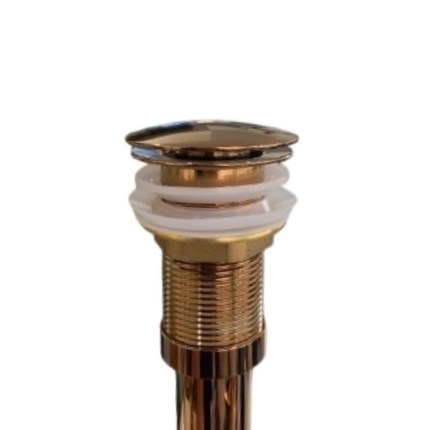 Stainless Steel Glossy Bronze Pop up Bathroom Drainer for Wash Basin Sink