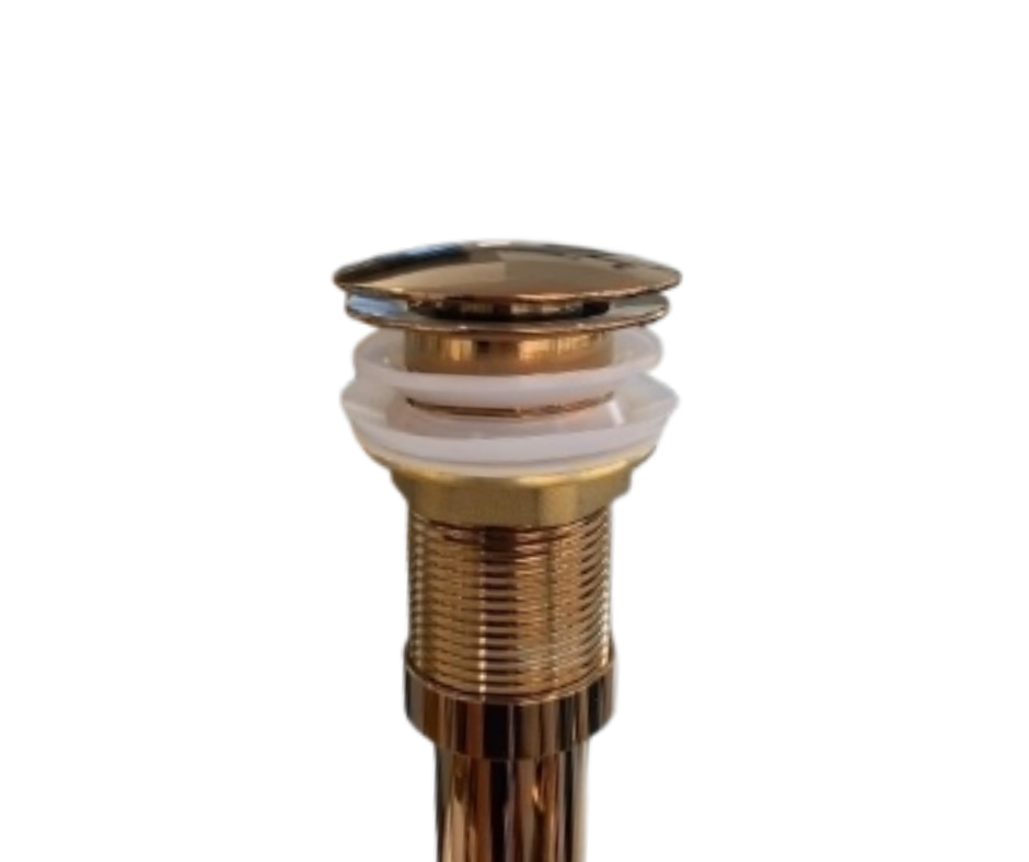 Stainless Steel Glossy Bronze Pop up Bathroom Drainer for Wash Basin Sink