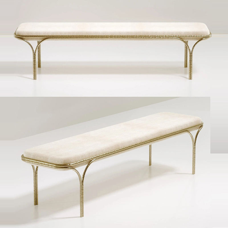 bench chair gold stainless steel copper chair bench