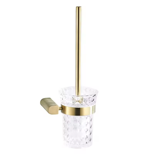 Brushed Gold Toilet Brushed Holder Bathroom Accessories Set