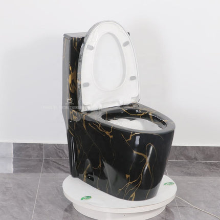 Black marble-patterned toilet with white seat on a gray tiled floor.

black marble toilet bowl
modern ceramic wc toilet
one piece bathroom toilet
floor mounted toilet bowl
hotel bathroom toilet
luxury black toilet
sanitary ware toilet bowl
modern bathroom toilet