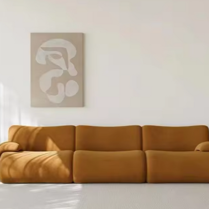 Minimalistisches Ecksofa-Set – Modernes Wohnzimmersofa mit Schaumstoffpolsterung