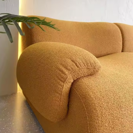Minimalistisches Ecksofa-Set – Modernes Wohnzimmersofa mit Schaumstoffpolsterung