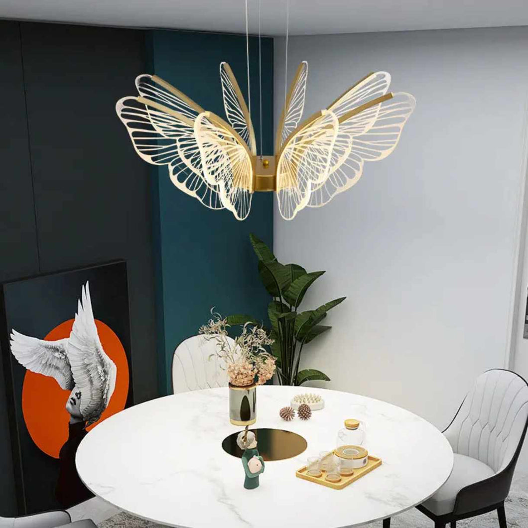Butterfly Kitchen Chandelier for Bedroom Dining Room Lighting Chandeliers Dining Table Light Led Chandelier With Butterflies