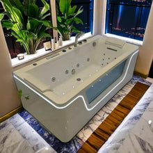 Load image into Gallery viewer, Acrylic Massage Jacuzzi Bathtub Freestanding Hydro massage with Waterfall
