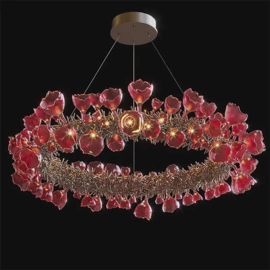 60 CM Luxury Copper Crystal Chandelier – Nordic Style Ceiling Light