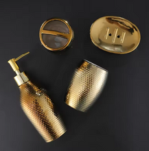 Load image into Gallery viewer, Luxury Porcelain Bathroom Accessories Set with Lotion and Soap Dispenser
