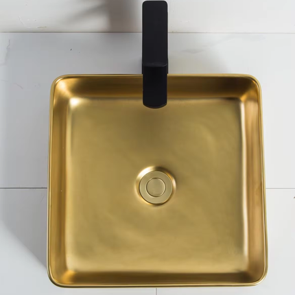 Modern Style  Hand Wash Gold Porcelain Basin