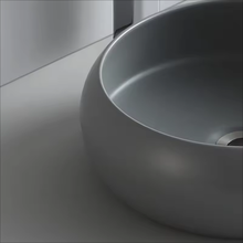 Lade das Bild in den Galerie-Viewer, Modern Art Grey Round Wash Basin Round Counter Top
