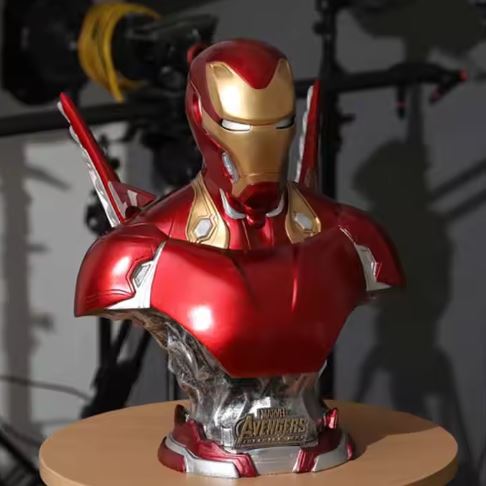 Iron Man Resin Bust Sculpture Avengers Inspired Home Décor