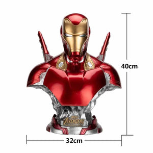Iron Man Resin Bust Sculpture Avengers Inspired Home Décor